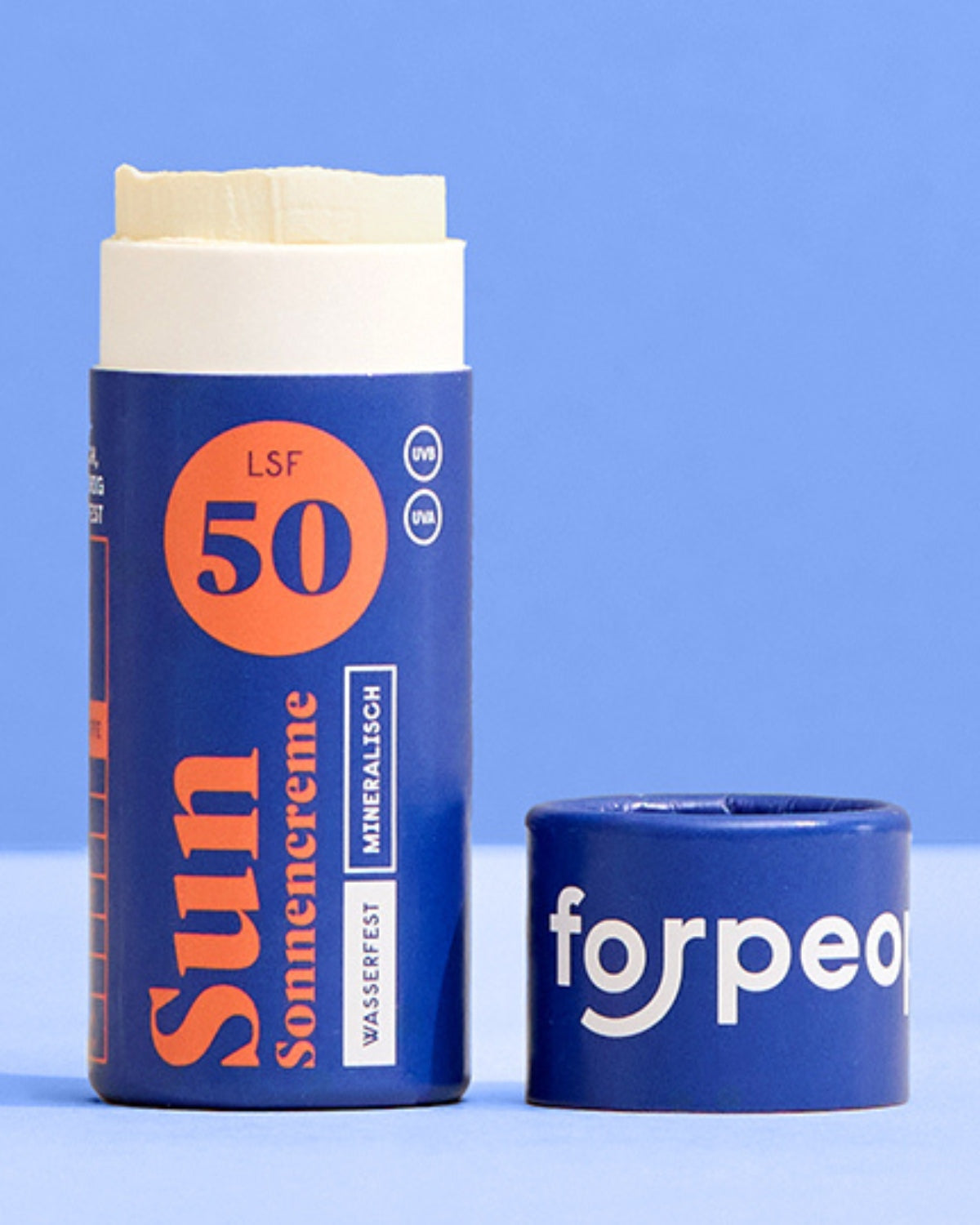 Feste Sonnencreme LSF50 Reiseformat