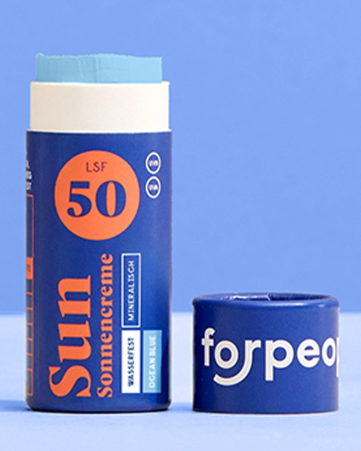 Feste Sonnencreme LSF50 Mini - OCEAN BLUE