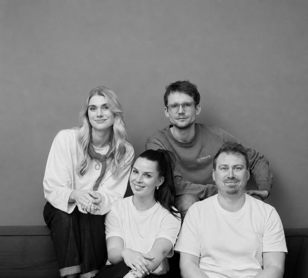 Team forpeople Hamburg: Lea, Fritz, Jule und Marc