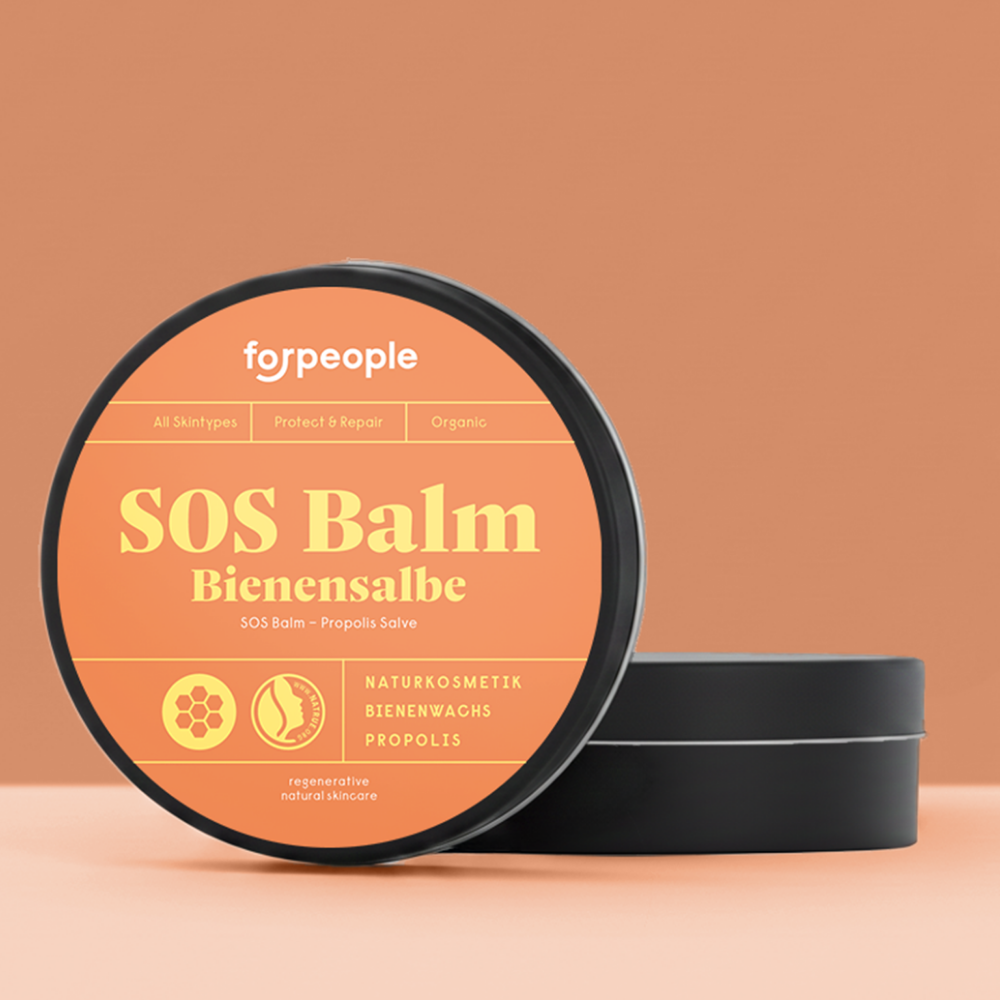 forpeople Bienensalbe Lärche & Mandarine in Dose – Salbei Detailansicht